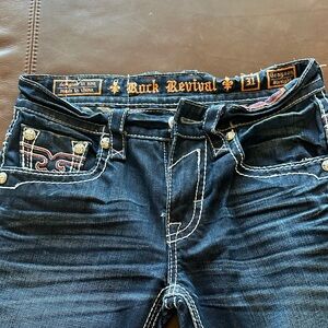 Rock Revival Dark Blue Slim Jeans 31 /34 length